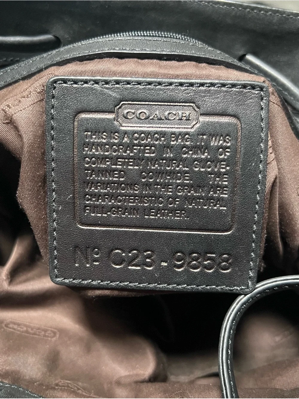EXCELLENT CONDITION Coach Black Leather DayPack Back pack - Authentic! - Picture 5 of 12